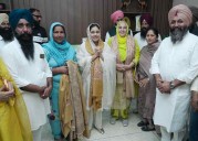 Dr. Gurpreet Kaur and CM Mann’s Mother campaign in support of Harmeet Sandhu; several families join AAP