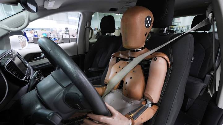 US Transportation Department endorses a female crash test dummy that more closely resembles women