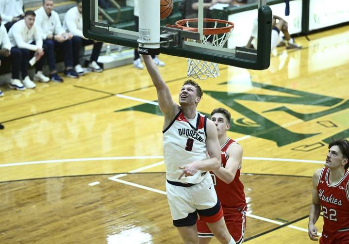 Duquesne can't keep up in high-scoring loss to Northeastern