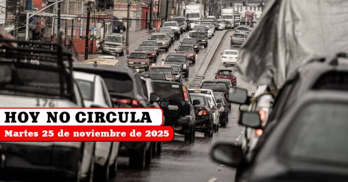 Hoy No Circula martes 25 de noviembre 2025: autos y placas que descansan en CDMX y Edomex