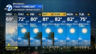 Los Angeles weather: Wednesday to be coolest day of the week, morning drizzle possible