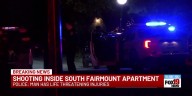 Shooting inside South Fairmount apartment