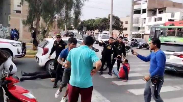 Trujillo: policía resulta herido durante intervención a limpiaparabrisas