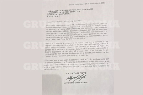 Renuncia Gertz a FGR; será Embajador en Alemania