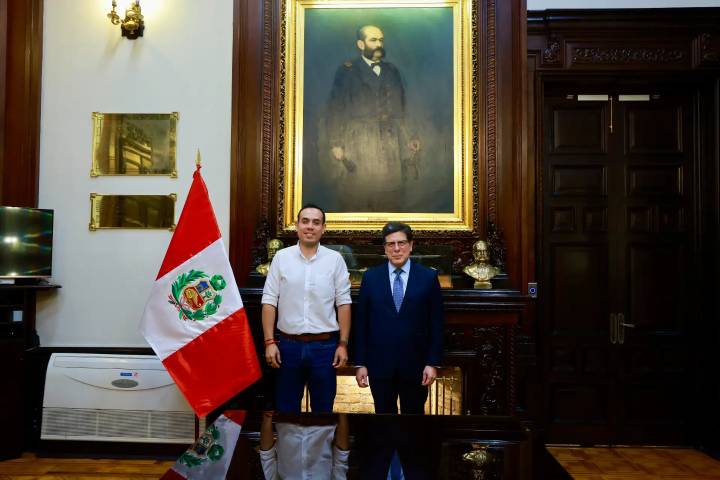 Presidente José Jerí se reunió con el presidente de Asbanc