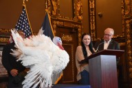 Gov. Tim Walz presents Gru, Minnesota’s Thanksgiving turkey