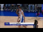 7'9" Oliver Rioux checks into a game for the FIRST TIME & makes history