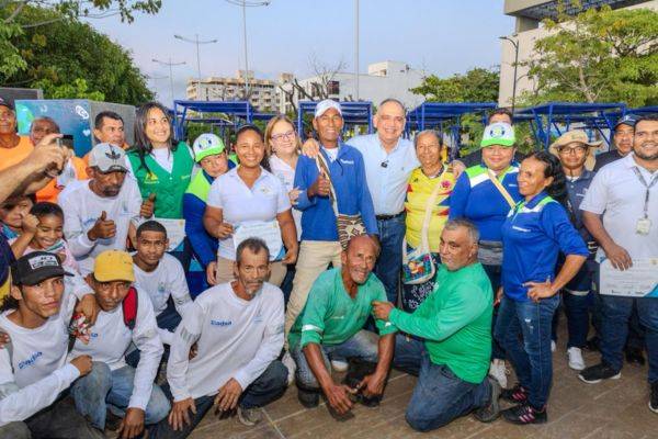 Alcaldía de Santa Marta y DADSA clausuran tercera fase del proyecto de fortalecimiento a recicladores