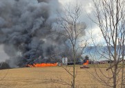 Three-alarm fire destroys two chicken houses in Pa. county