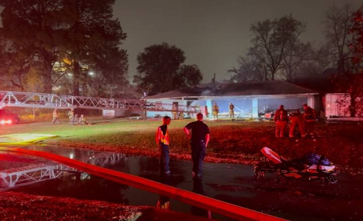 North Little Rock Fire Department puts out blaze at warehouse
