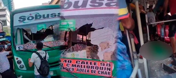 En presunto hecho de intolerancia, agreden a conductor de bus en el centro