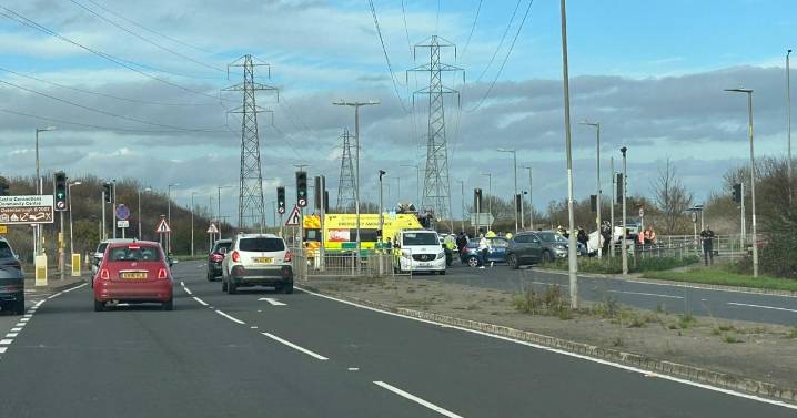 Kent live A250 updates as overturned car blocks busy road in Queenborough