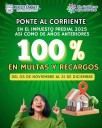 Descuentos del 100% en multas y recargos
