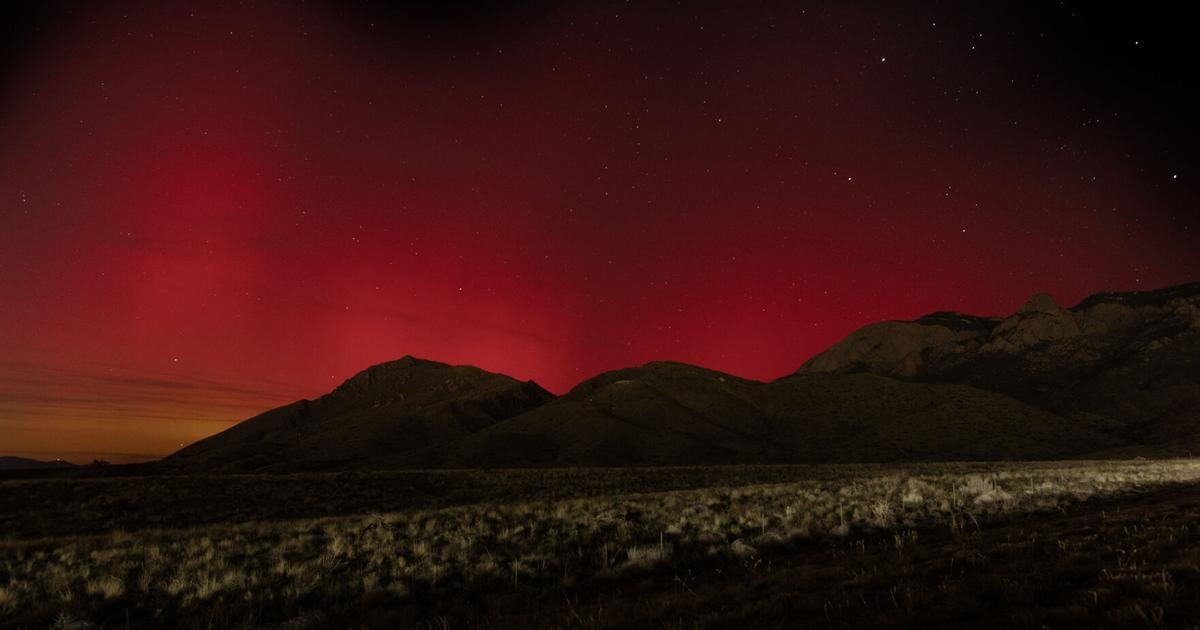 How long will the northern lights be visible in New Mexico?