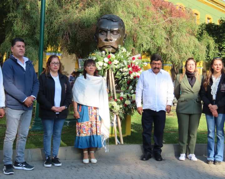 Conmemoran en Texcoco el 115º Aniversario de la Revolución Mexicana con ceremonia cívica en el Jardín Constitución