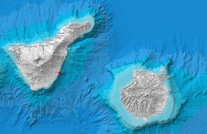 El IGN detecta otro terremoto en Tenerife