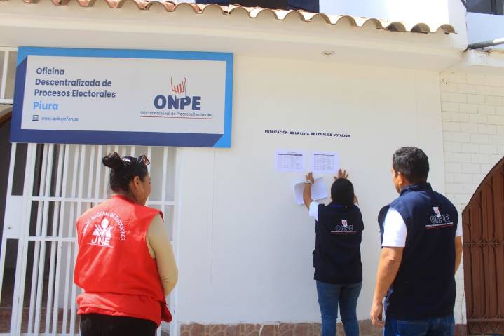 Piura: ODPE publica lista de los locales de votación para las primarias