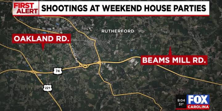 2 shootings at weekend house parties in Rutherford Co. under investigation