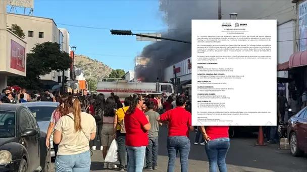 Lista de lesionados tras incendio en Waldo's en Hermosillo