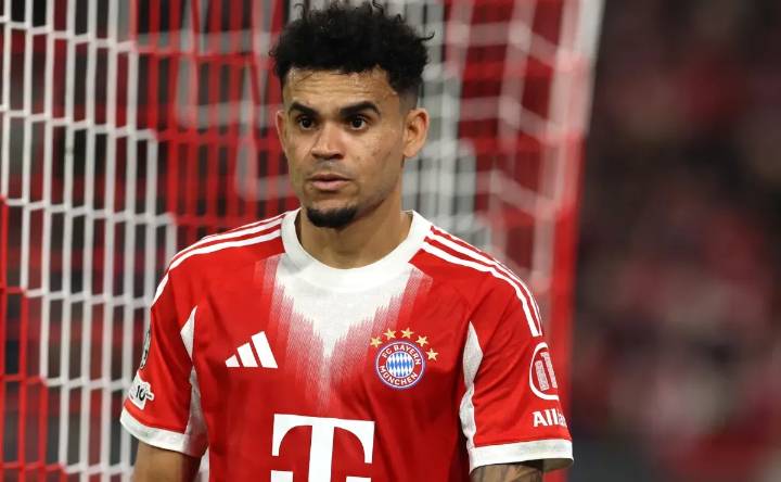 Video: Luis Diaz injures Hakimi, sees red card after scoring brace for Bayern vs PSG