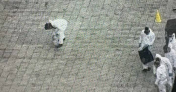 Man dies after fall from Glasgow high-rise flat as forensics on scene