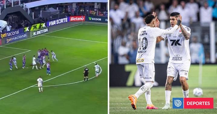 Neymar sorprendió con tiro libre de ’paradinha’ en su regreso a las canchas: casi dio triunfo a Santos