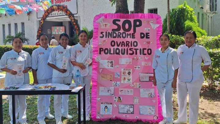 Estudiantes de enfermería de la UAEH realizaron campaña de “Promoción a la salud”