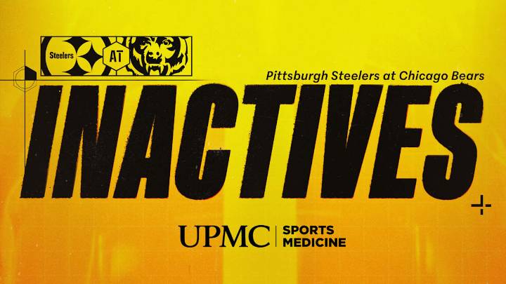 Steelers inactives for Week 12 at Bears