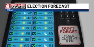 We are forecasting a sunny and mild Election Day