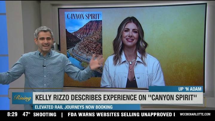 Travel influencer Kelly Rizzo takes epic train ride