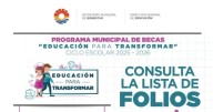 Anuncia Gobierno de Benito Juárez folios de becas municipales