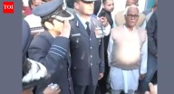 Salute and tears: Wing Commander Afshan's emotional goodbye to husband; Namansh Syal was killed in Tejas crash