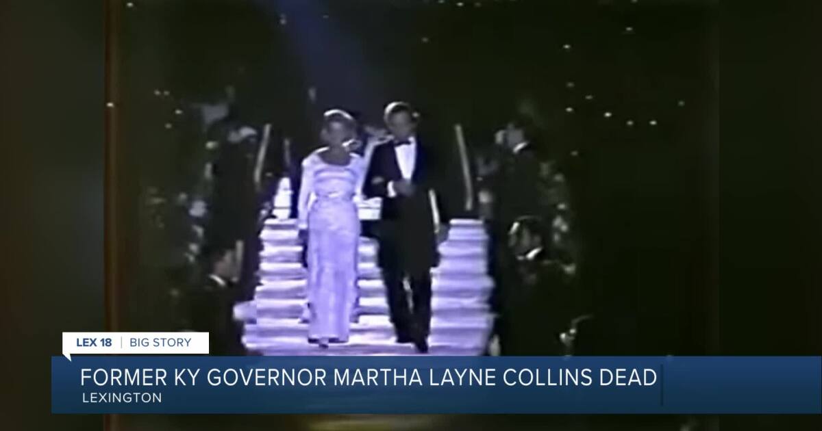 Friends detail former KY Governor Martha Layne Collins' legacy, dead at 88
