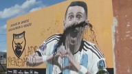 Vandalizaron un mural de Ángel Di María tras la polémica coronación de Rosario Central