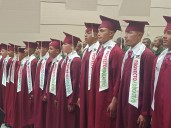 18 soldados se gradúan como bachilleres en Tunja, en una emotiva ceremonia junto a sus familias