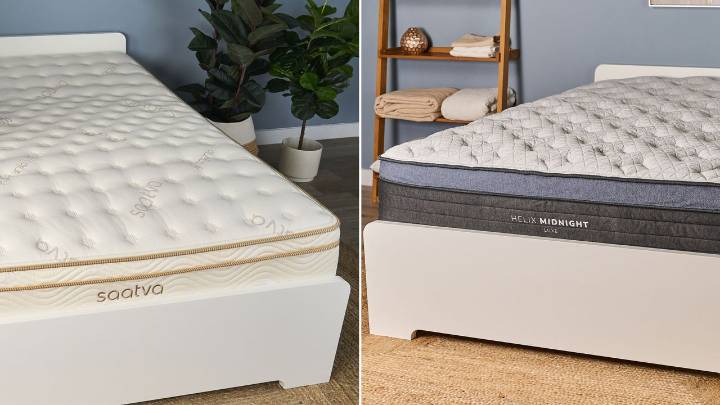 The hotel-style Saatva Classic and luxury Helix Midnight Luxe mattresses — here's how to choose between them