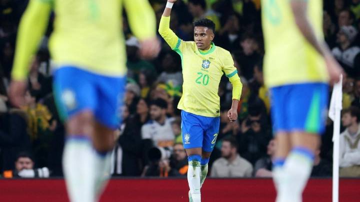 Brasil derrota 2-0 a Senegal en el Emirates Stadium de Inglaterra con Estevao como figura