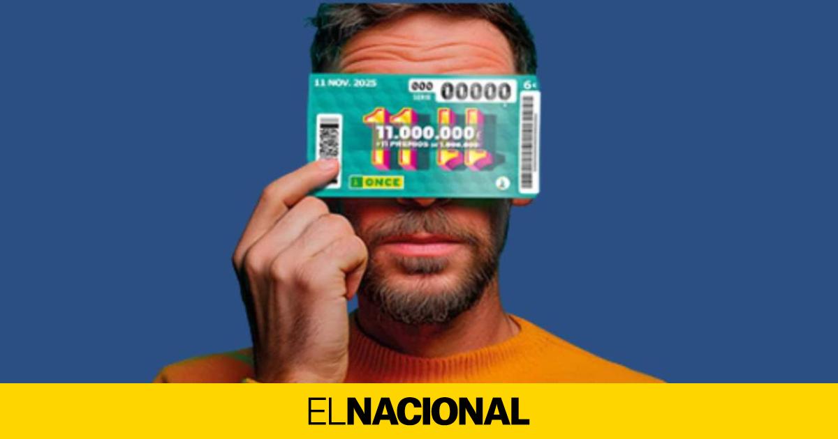Cupón de la ONCE 11/11 del 2025: resultados y premios del sorteo extraordinario de hoy