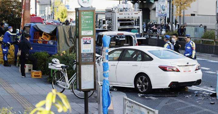 One dead and 10 injured after car drives into crowd in Tokyo