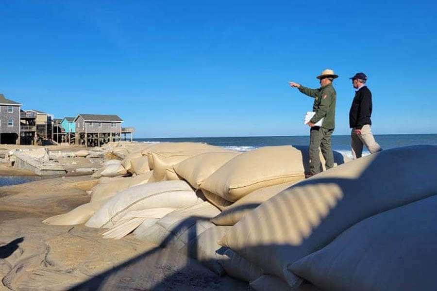 The Outer Banks Voice -   NCDEQ Secretary tours Buxton’s shoreline as key stakeholders weigh next steps