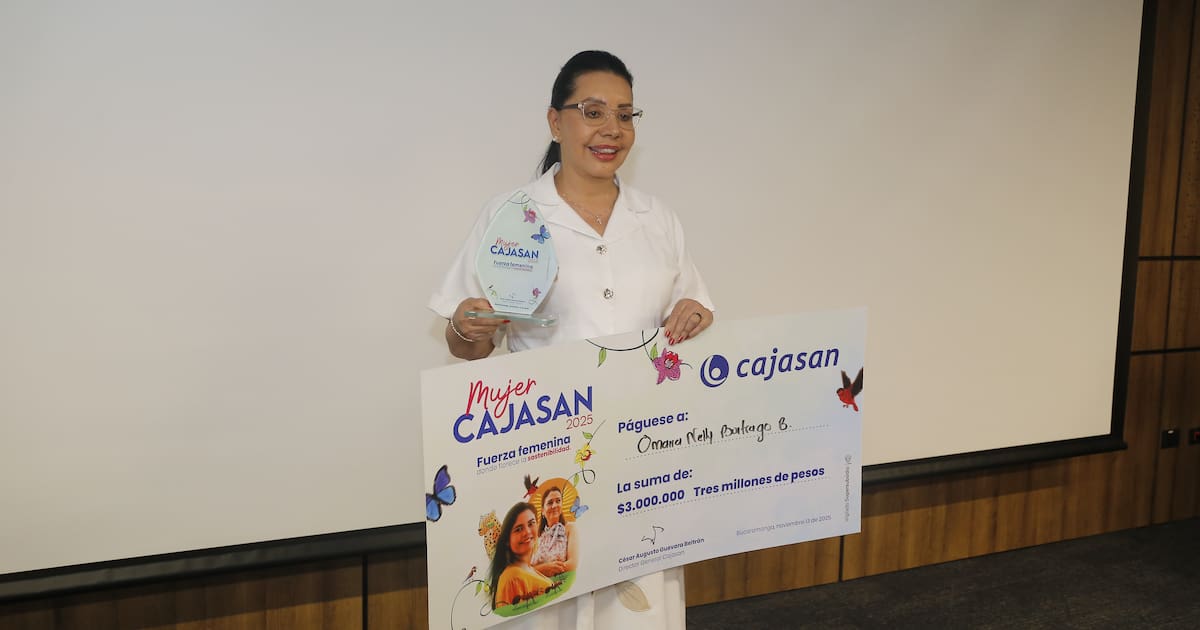 Omaira Buitrago es elegida como la Mujer Cajasan de Santander: una luz que abraza y transforma vidas