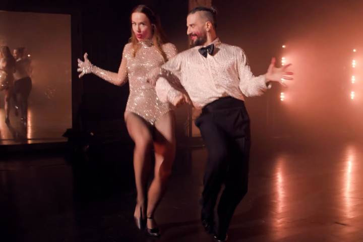 Whitney Leavitt and Mark Ballas Perform DWTS Freestyle After Elimination
