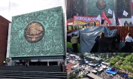 Protesta y bloqueos de la CNTE llegan a la Cámara de Diputados para poner plantón