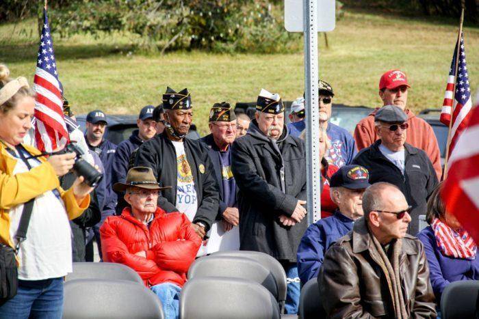 Veterans honored in several services throughout county today