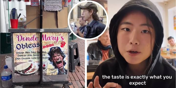 Turista asiática viajó hasta Colombia solo para probar un ajiaco en Bogotá: degustó la oblea en el mismo lugar que lo hizo Mick Jagger