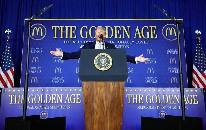 Trump Tells McDonald’s Owners US Is in a “Golden Age”