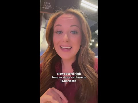 Charlotte hits a new record high temperature