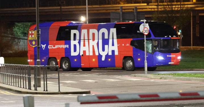 BREAKING Barcelona team bus attacked before Chelsea tie as shaken stars rushed to airport