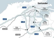Transportes anuncia cortes nocturnos por obras en tres túneles en las autovías S