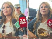 Cathy Barriga llegó a votar a Maipú con galletas de co...